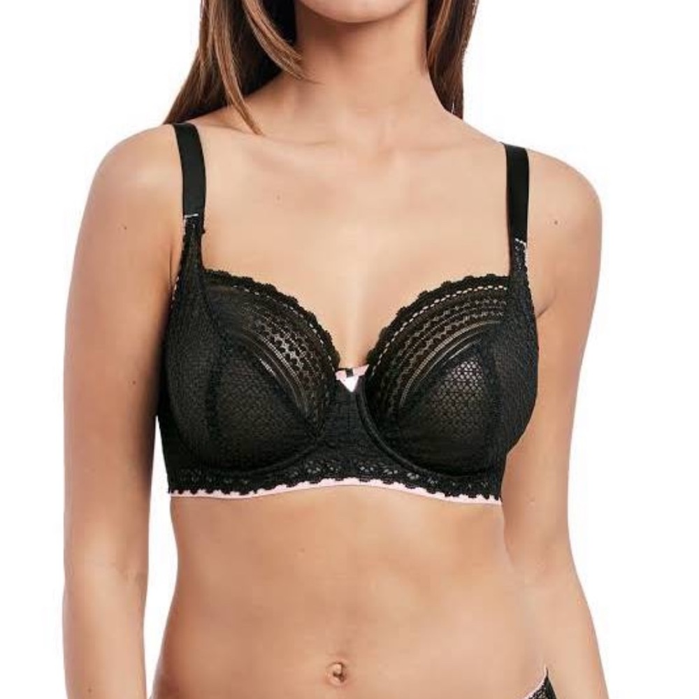 Freya Daisy Lace Underwire Balcony Bra NWT 32M .